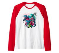Floristería Ropa Arte Floral Ramo Florística Estampado Camiseta Manga Raglan