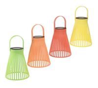 Floristik24 Farolillo solar de jardín LED, 4 colores, diámetro de 14,5 cm, juego de 4 unidades