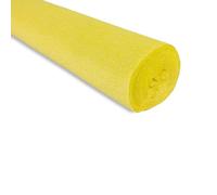 FloristryWarehouse Rollo de papel crepé 50 cm x 2,5 m de, papel craft italiano Amarillo (shade 575)