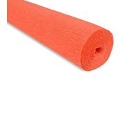 FloristryWarehouse Rollo de papel crepé 50 cm x 2,5 m de, papel craft italiano Naranja (Shade 581)