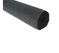 FloristryWarehouse Rollo de papel crepé de 180 g (50 x 250 cm), color negro (tono 602)