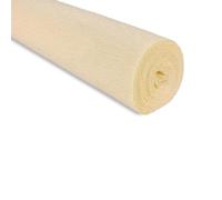 FloristryWarehouse Rollo de papel crepé de 180 g (50 x 250 cm), color vainilla (tono 17A1)