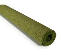 FloristryWarehouse Rollo de papel crepé de 90 g (50 x 150 cm), color verde oliva (tono 366)