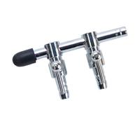 Florisync Distribuidor de tubos de aire para acuarios, bombas de aire eficientes, válvulas de control de volúmenes, acero inoxidable, fácil de usar, ajustar flujos, tanques de peces, distribución de