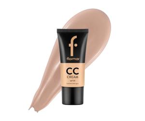 Flormar CC Cream Anti-Fatiga SPF 20 con textura cremosa para un look natural N.º CC04 - Anti-Fatigue