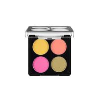 Flormar Color Eyeshadow Paleta Summer Breeze: 4 colores mate y brillantes, sombras nude compactas de larga duración, maquillaje profesional para mujer, fácil de aplicar y difuminar