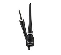 Flormar Dipliner - Gel Eyeliner Negro - Delineador de ojos líquido de alta pigmentación con fórmula en gel- aplicador de precisión e larga duración, ideal para maquillaje profesional de ojos
