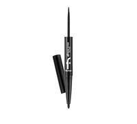 Flormar Extreme Tattoo Duo Liner: delineador de ojos resistente al agua y lápiz gel 2 en 1 para un maquillaje de ojos duradero y a prueba de manchas