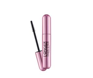 Flormar Mascara negra impermeable con cepillo de silicona - Longitud & volumen para pestañas cortas y rectas, máscara para pestañas largas, mascara-tubing para definición, impulso y aspecto duradero