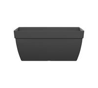 FLORUS Paris Terrace Trough 60cm - Jardinera por Exterior - 100% Plástico Reciclado - L59 x W29 x H26 - Gris/Anthracite