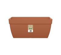 FLORUS Paris Terrace Trough 80cm Maceta - Terra | L 36 x An 76.4 x A 31.9 cm | Macetero por Exterior | Plástico 100% reciclado