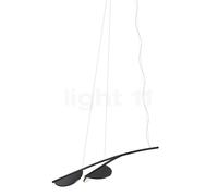 Flos Almendra Organic S2, lámpara de suspensión LED 2 focos, antracita - short