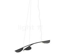 Flos Almendra Organic S3, lámpara de suspensión LED 3 focos, antracita - short