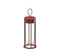 Flos F018E31K025 In Vitro Unplugged - Lámpara de suelo para exteriores (LED, aluminio, terracota, recargable, 13,2 x 39,3 cm)