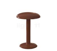 Flos Gustave, lámpara recargable LED, marrón brillo