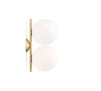FLOS - IC C/W1 Lámpara Doble de Techo/Pared Latón