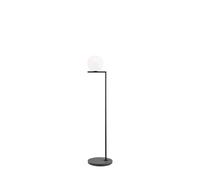 FLOS - IC F1 Lámpara de Pie Exterior Negro (Base de Mármol Lava Negra)