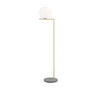 FLOS - IC F2 Lámpara de Pie Exterior Latón (Base de Mármol Lava Gris)