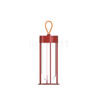 Flos In Vitro, lámpara recargable LED, terracota, 2.700 K