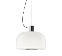 Flos Lámpara colgante Bellhop Glass S2 Bright aluminum