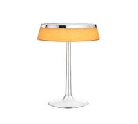 Flos Lámpara de mesa Bon Jour T Cromado. pantalla de tela suave