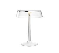 Flos Lámpara de mesa Bon Jour T Cromado. pantalla transparente