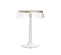 Flos Lámpara de mesa Bon Jour T Transparente. parte superior cromado mate