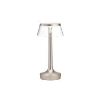 Flos Lámpara de mesa Bon Jour Unplugged Cromado mate-transparente