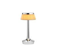Flos Lámpara de mesa Bon Jour Unplugged Cromado-tela