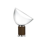 Flos Lámpara de mesa Taccia Small LED 48.5 cm Bronce. cúpula de cristal