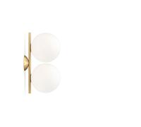 Flos Lámpara de pared IC lights C/W1 Double Latón pulido. opal