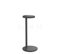 Flos Oblique, lámpara de sobremesa LED con estación de carga QI, antracita - 2.700 K