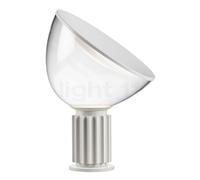 Flos Taccia, lámpara de sobremesa LED, blanco mate - vidrio - 64,5 cm