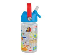 Floss and Rock Botella de bebidas de construcción, 450 ml, material Tritan, con boquilla retráctil