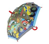 Floss and Rock Paraguas que cambia de color de coches, 27.5 pulgadas de altura, paraguas para niños