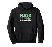 Floss Boss of The Front Office Funny Dental Recepcionistas Sudadera con Capucha