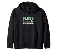 Floss Boss of The Front Office Funny Dental Recepcionistas Sudadera con Capucha
