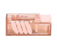 Floss Dispenser Popping Pequeño funda de selección de hilo portátil con 10 flosses Travel Hotel (Rose)