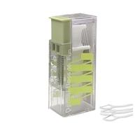 Floss Dispenser - Travel Case | Automatic Pick Holder, Mini Box | Pop-Up Floss Pick Dispenser, Compact ABS Material, Refillable 10-Piece Storage, Portable Care, for Pocket & Purse
