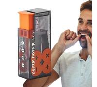Floss Dispenser - Travel Case | Automatic Pick Holder, Mini Box | Pop-Up Floss Pick Dispenser, Compact ABS Material, Refillable 10-Piece Storage, Portable Care, for Pocket & Purse