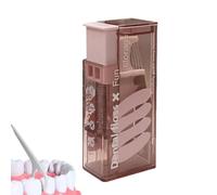 Floss Dispenser - Travel Case | Automatic Pick Holder, Mini Box | Pop-Up Floss Pick Dispenser, compacto ABS Material, Refillable 10-Piece Storage, Portable Care, for Pocket & Purse