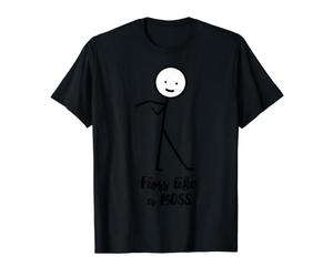Floss Like A Boss Stick Figura Stickman Doodle Impreso Divertido Camiseta gráfica económica