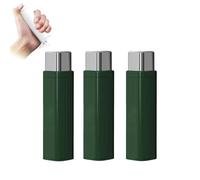 Floss Pick Box, Portable Automatic Floss Dispenser with Refillable Storage, Compact Dental Floss Picks Organizer for Travel, Dating, Office and Daily Oral Care (3pcs Green)