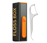 Floss Picks Travel Case,Storage Box Holder - Automatic Pop Storage Organizer, Portable Dispenser With 10 Picks, Pick