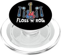 Floss Rock and Roll Dentista Oficina Dental Humor Música PopSockets PopGrip para MagSafe