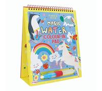 Floss & Rock Rainbow Fairy Magic - Bloc de caballete de arte con tarjeta de agua que cambia de color (6 hojas, 210 mm x 210 mm)