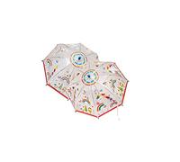 Floss & Rock Rainbow Fairy - Paraguas transparente que cambia de color para niños, 23.6 pulgadas, multicolor