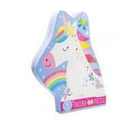 Floss & Rock Rainbow Unicor - Rompecabezas con forma de unicornio con caja con forma, 40 piezas, 24 pulgadas