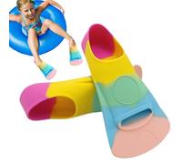 Flossen für Schwimmkinder, Kinderflipper Zum Schwimmen | Silikon-Lebensmittel-Schwimmflipper-Flossen,Schwimmtraining Accessoire, Tauch- und Schnorchelgeräte für Pools, Strände, Außenseen