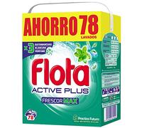 FLOTA Frescor Max 78 Lavados | Detergente Lavadora en Polvo | Ropa Blanca y de Color | Antimanchas y Antiolores